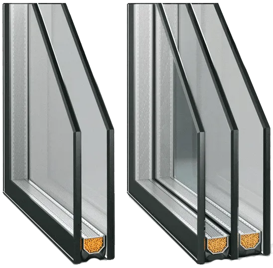 Однокамерні та двокамерні склопакети